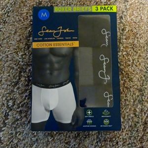 NIB Men's Medium Sean John Boxer briefs 3-pk